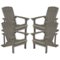 Alamont Home - Charlestown Adirondack Chair (set of 4) - Gray-Front_Standard