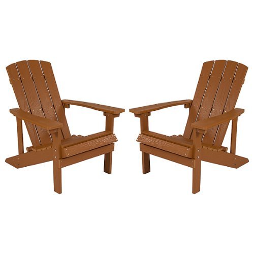 

Flash Furniture - Charlestown Adirondack Chair (set of 2) - Teak