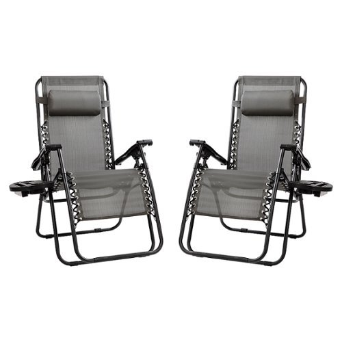 Flash Furniture - Celestial Zero Gravity Chair (set of 2) - Gray