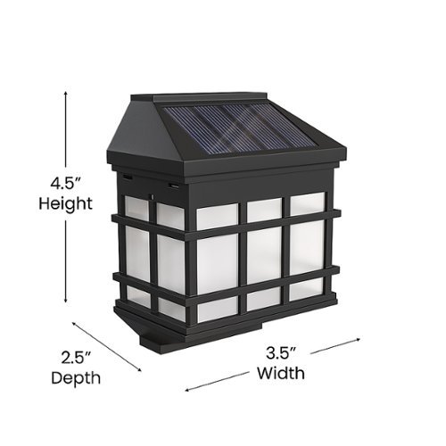 Alamont Home Holder Decorative Wall Mount Solar Powered Lighting for Decks and Fencing - Black HOW TO BUY