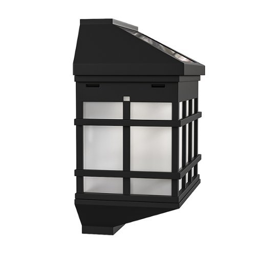 Alamont Home Holder Decorative Wall Mount Solar Powered Lighting for Decks and Fencing - Black SHOP ONLINE
