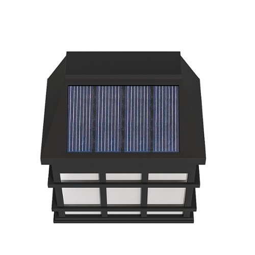 Alamont Home Holder Decorative Wall Mount Solar Powered Lighting for Decks and Fencing - Black BUY ONLINE