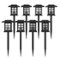 Alamont Home - Halsey All-Weather Lantern Design Solar Powered LED Landscape Lights - Black-Front_Standard