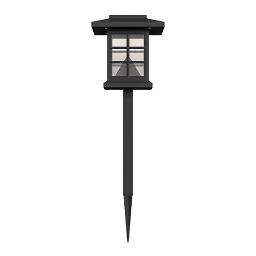 Alamont Home Halsey All-Weather Lantern Design Solar Powered LED Landscape Lights - Black WORLDWIDE DELIVERY