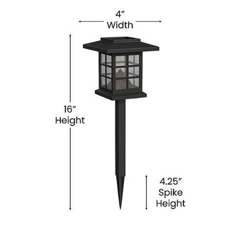 Alamont Home Halsey All-Weather Lantern Design Solar Powered LED Landscape Lights - Black HOW TO BUY