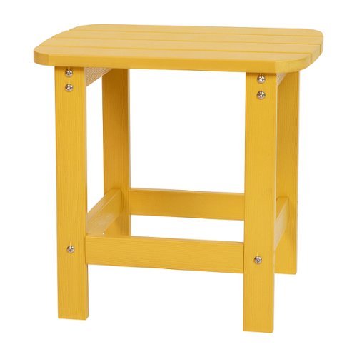 

Flash Furniture - Charlestown Classic Adirondack Side Table - Yellow