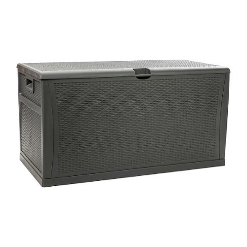 Flash Furniture - Nobu 120 Gallon Patio Storage Box - Gray