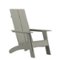 Alamont Home - Sawyer Modern Dual Slat Back Indoor/Outdoor Adirondack Style Patio Chair - Gray-Front_Standard