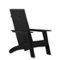 Alamont Home - Sawyer Modern Dual Slat Back Indoor/Outdoor Adirondack Style Patio Chair - Black-Front_Standard