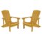 Alamont Home - Charlestown Adirondack Chair (set of 2) - Yellow-Front_Standard