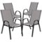 Alamont Home - Brazos Patio Chair (set of 4) - Gray-Front_Standard