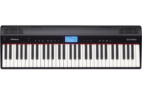 Roland - GO:PIANO Digital Piano Full-Size Keyboard with 61 Keys - Black