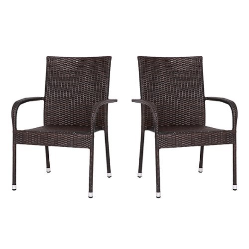 

Flash Furniture - Maxim Patio Chair (set of 2) - Espresso