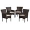 Alamont Home - Maxim Patio Chair (set of 4) - Espresso/Cream-Front_Standard
