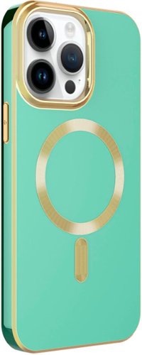 AMPD Gold Bumper Soft Case with MagSafe for Apple iPhone 14 Pro - Light Green WORLDWIDE DELIVERY