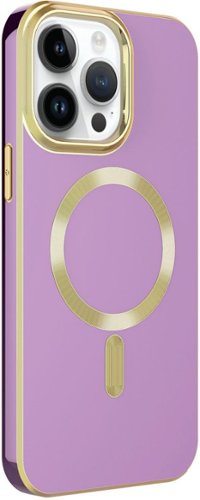 AMPD Gold Bumper Soft Case with MagSafe for Apple iPhone 14 Pro - Lilac Purple WORLDWIDE DELIVERY