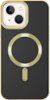AMPD - Gold Bumper Soft Case with MagSafe for Apple iPhone 14 / iPhone 13 - Black-Front_Standard