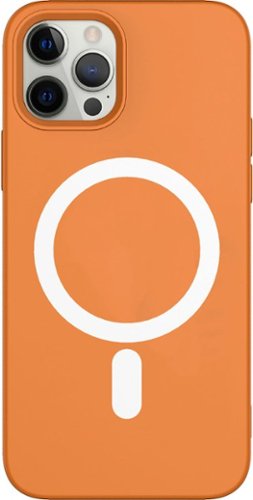 AMPD - Real Feel Soft Case with MagSafe for Apple iPhone 12 Pro / iPhone 12 - Orange