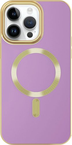 

AMPD - Gold Bumper Soft Case with MagSafe for Apple iPhone 14 Pro Max - Lilac Purple