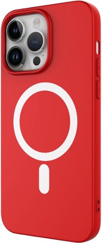 AMPD Real Feel Soft Case with MagSafe for Apple iPhone 14 Pro Max - Red WORLDWIDE DELIVERY