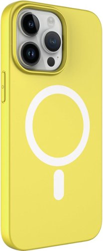 AMPD Real Feel Soft Case with MagSafe for Apple iPhone 14 Pro - Yellow WORLDWIDE DELIVERY