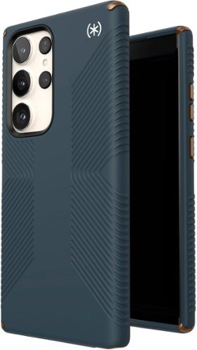 Speck Presidio2 Grip Case for Samsung Galaxy S23 Ultra - Charcoal Grey/Cool Bronze/White WORLDWIDE DELIVERY
