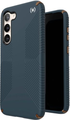 Speck Presidio2 Grip Case for  Samsung Galaxy S23+ - Charcoal Grey/Cool Bronze/White WORLDWIDE DELIVERY