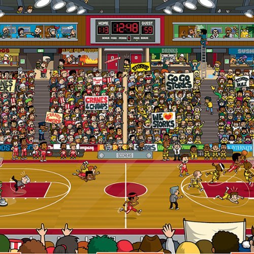 Eurographics Spot & Find Basketball Puzzle, 100 Pieces WORLDWIDE DELIVERY
