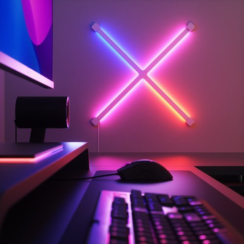Nanoleaf Lines 90 Degrees Smarter Kit (4 Light Lines) - Multicolor WORLDWIDE DELIVERY