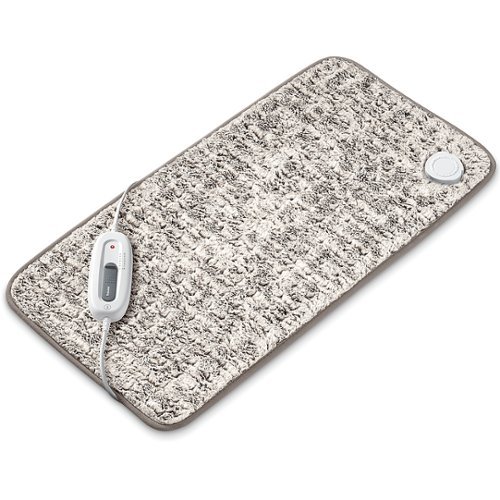 Image of Beurer - Nordic Lux XL Faux Fur Heating Pad - Light Gray