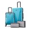 American Tourister - Troupe Duo 24" Expandable Spinner Suitcase Set 4 Piece - Pool/Scuba-Front_Standard