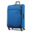 Front. American Tourister - 4 Kix 2.0 33" Expandable Spinner Suitcase - Classic Blue.