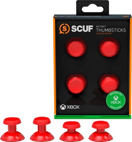 SCUF - Instinct Interchangeable Thumbsticks Joysticks Only for SCUF Instinct Pro Xbox Series X|S Controller I 4-Pack - Red