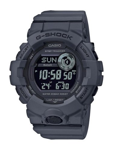 Casio - Men's G-Shock Power Trainer with Bluetooth Mobile Link 49mm Watch - Gray