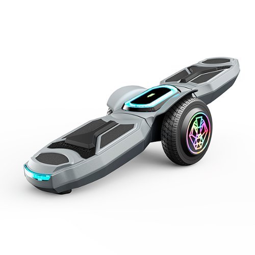 Swagtron - Shuttle Zipboard Electric Hoverboard + Skateboard w/ Maximum Range 3 miles & Maximum Speed  6.3mph - Gray