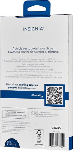 Insignia™ Hard-Shell Case for Samsung Galaxy S23 - Clear BUY ONLINE