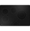 GE Profile - 30" Electric Built-In Touch Control Cooktop with Power Boil on Dual-Ring Element - Black-Front_Standard