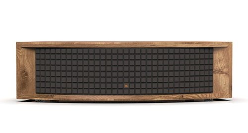 JBL - L75ms Dual 5-1/4" Hi-Res 350W 3-Way Active Tabletop Speaker - Walnut