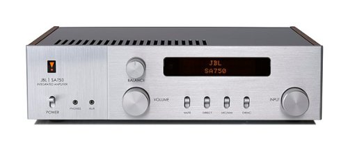 JBL SA750 Anniversary Edition 2.0-Ch. Intelligent Integrated Amplifier with Googlecast and Dirac Live, Teak wood - Silver