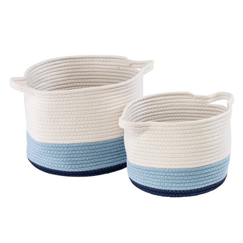 

Honey-Can-Do - Nesting Cotton Rope Storage Basket Set Ombré - White