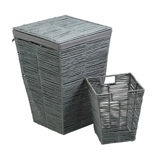 Image of Honey-Can-Do - Rolled Paper Hamper - Grey