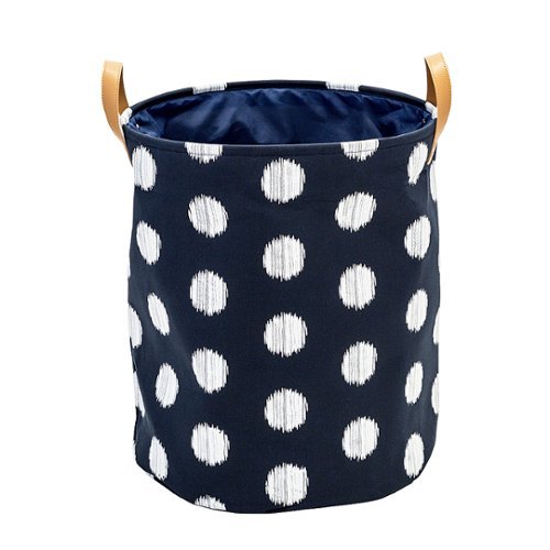 Image of Honey-Can-Do - Canvas Scribble Hamper - Navy Blue