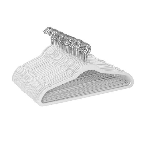 Image of Honey-Can-Do - Flocked Suit Hanger 50pk - White