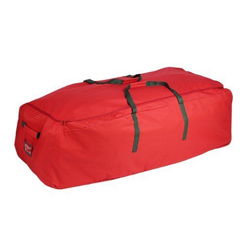 

Honey-Can-Do - Extra Large Christmas Tree Storage Bag With Wheels, Up To 10 Feet - Red