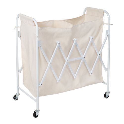 

Honey-Can-Do - Collapsible Accordion Double Sorter - White