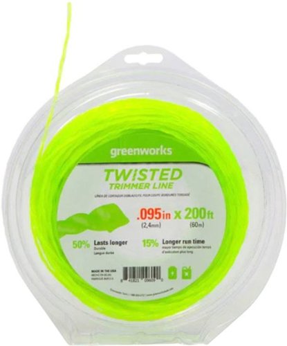 Image of Greenworks - 0.095" Ultra Twisted String Trimmer Replacement Line (200 FT) - Green