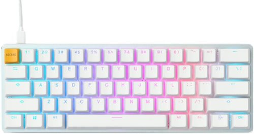Glorious - GMMK 1 Compact 60% Wired Mechanical Gaming Keyboard with RGB - White Ice-Front_Standard 