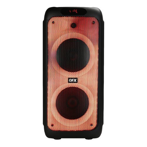 

QFX - Rechargeable Bluetooth Portable Speaker with Liquid Motion Light - Black