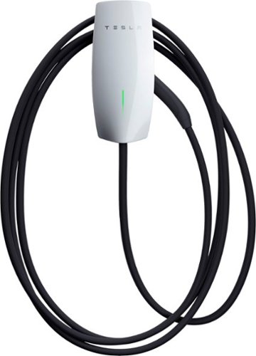 Tesla - Wall Connector Hardwired Electric Vehicle (EV) Charger up to 48A - 24' - White