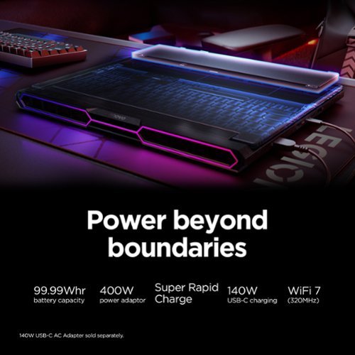 Lenovo Legion Pro 7 16 3K OLED 240Hz Gaming Laptop - Ryzen 9 9955HX3D 2025 - 32GB Memory - NVIDIA GeForce RTX 5080 - 1TB SSD - Eclipse Black GLOBAL SHIPPING